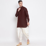 Men White Solid Dhoti