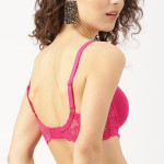 Pink Lace Underwired Lightly Padded Everyday Bra